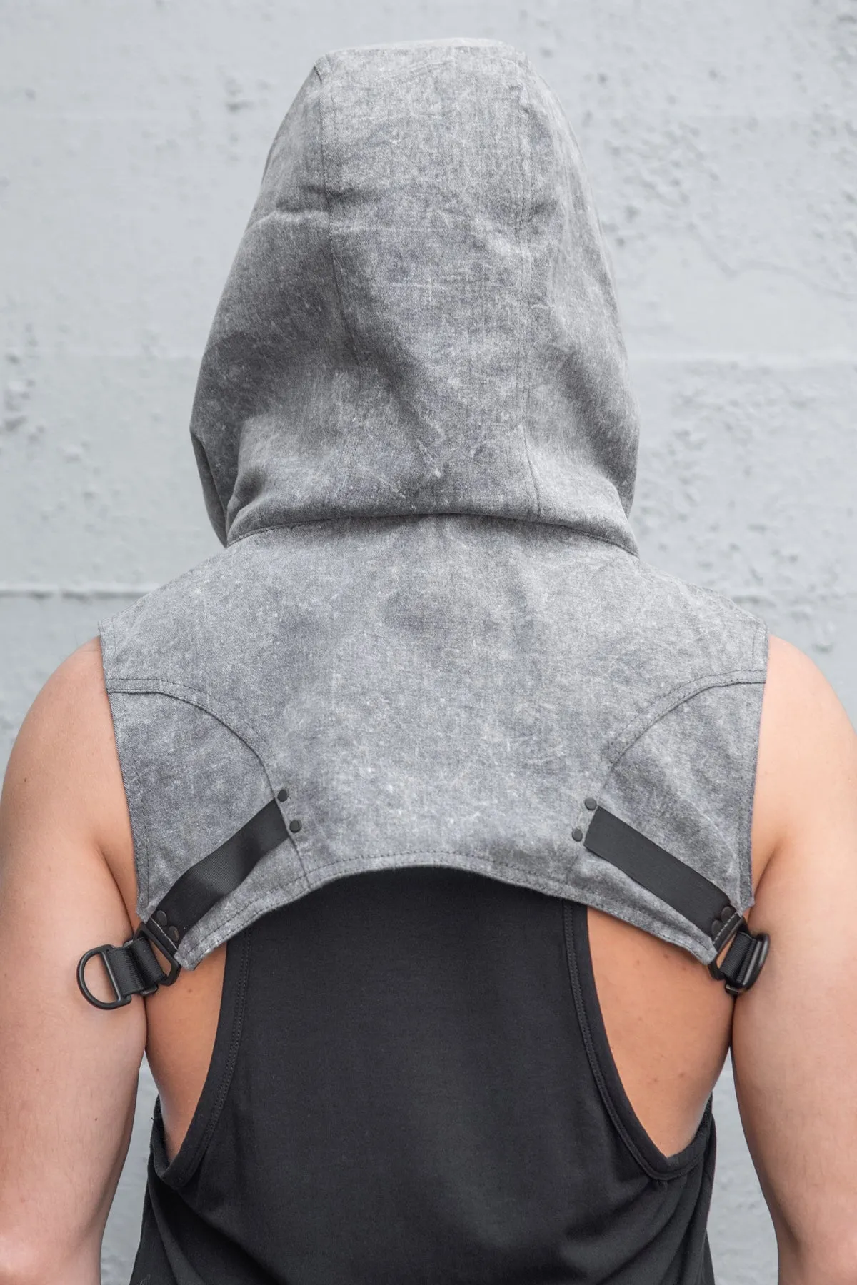 5D x Crisiswear Wasteland Hood - Stone Wash