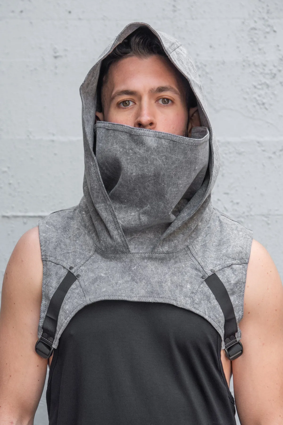 5D x Crisiswear Wasteland Hood - Stone Wash