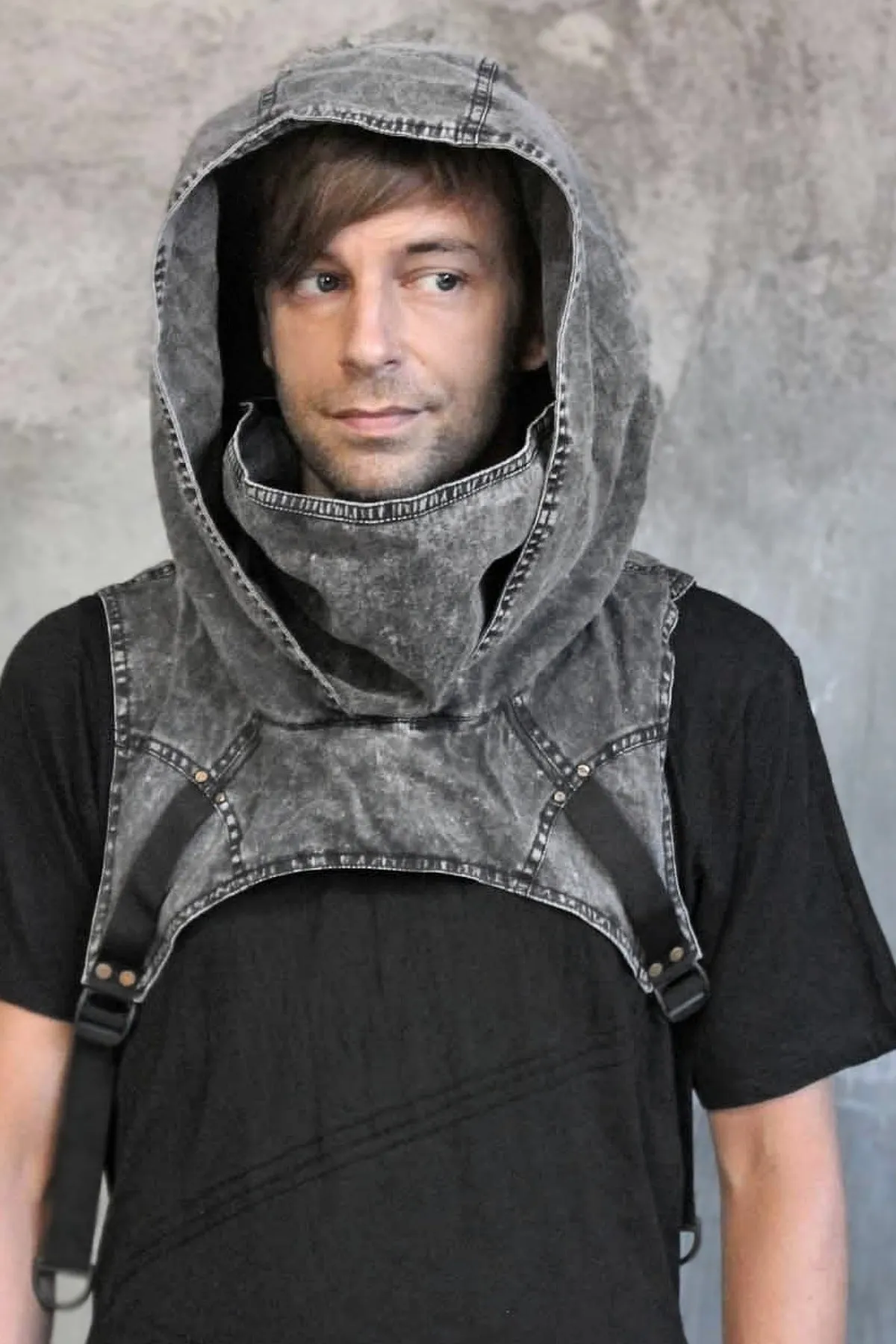 5D x Crisiswear Wasteland Hood - Stone Wash