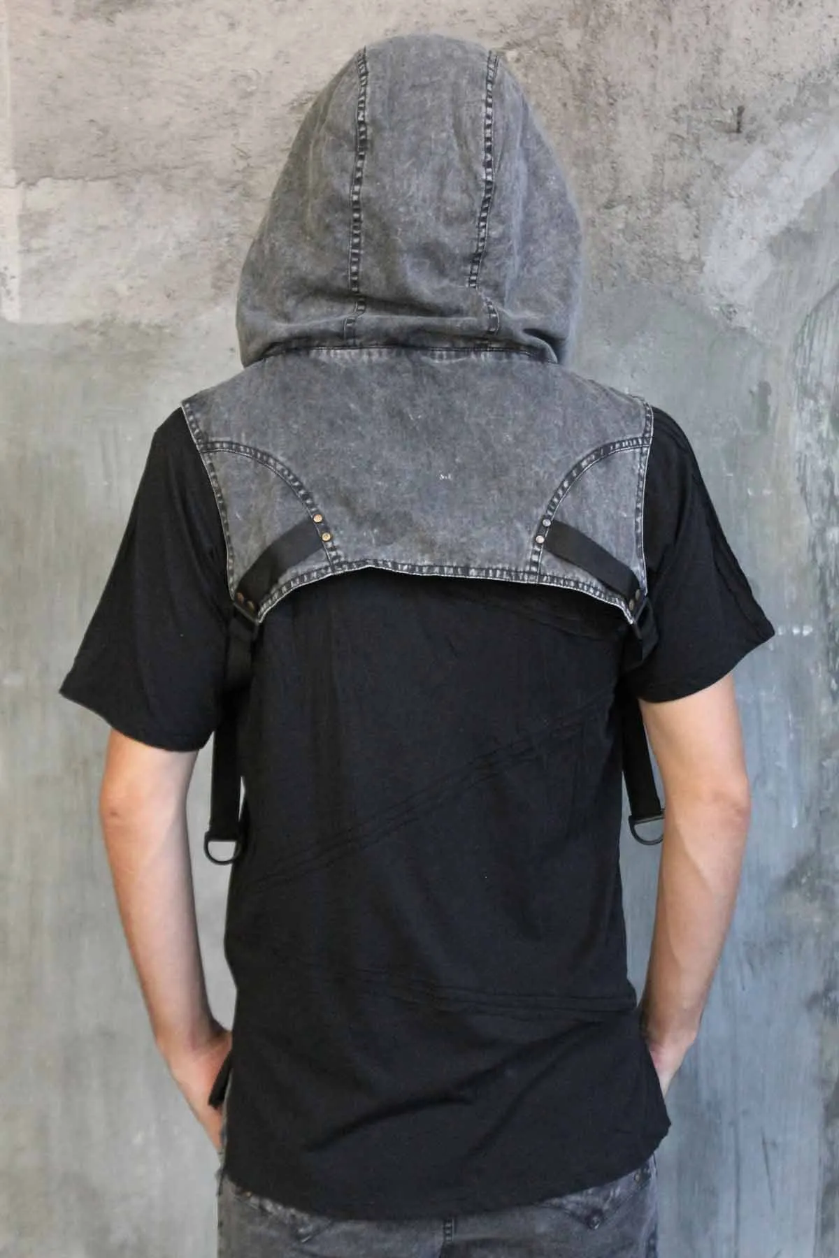 5D x Crisiswear Wasteland Hood - Stone Wash