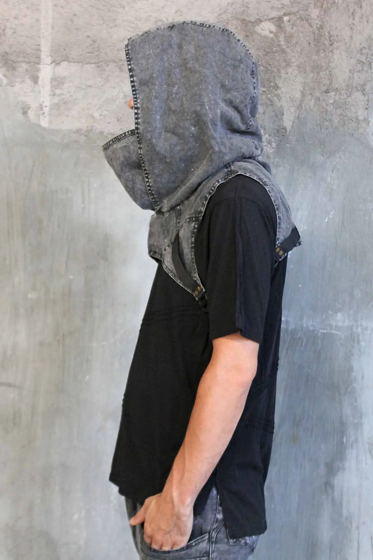 5D x Crisiswear Wasteland Hood - Stone Wash