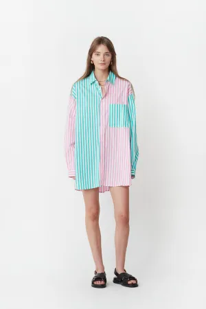 Benny Shirt in Pink/Turquoise