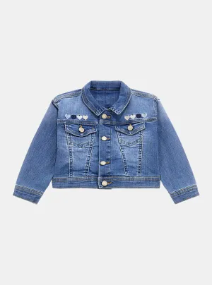 Blue Stretch Denim Jacket (2-7)