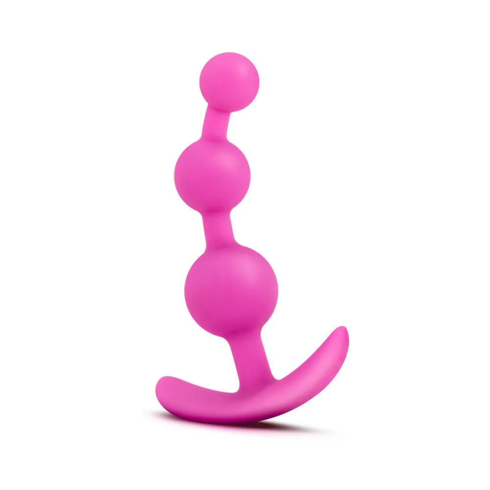 Blush Luxe Be Me 3 Silicone Anal Beads Plug Pink