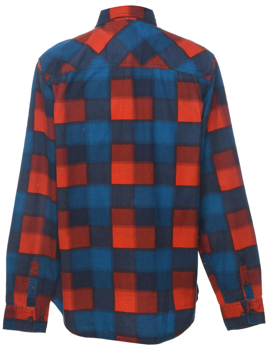 Corduroy Checked Shirt - L