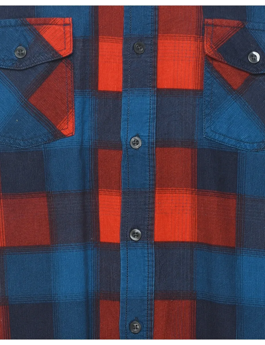 Corduroy Checked Shirt - L