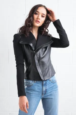 Dea The Label WOMENS GWENYTH LEATHER JACKET - BLACK