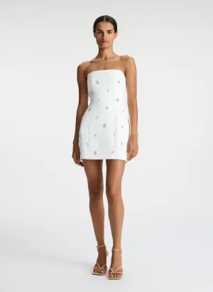 Elsie Strapless Embellished Mini Dress