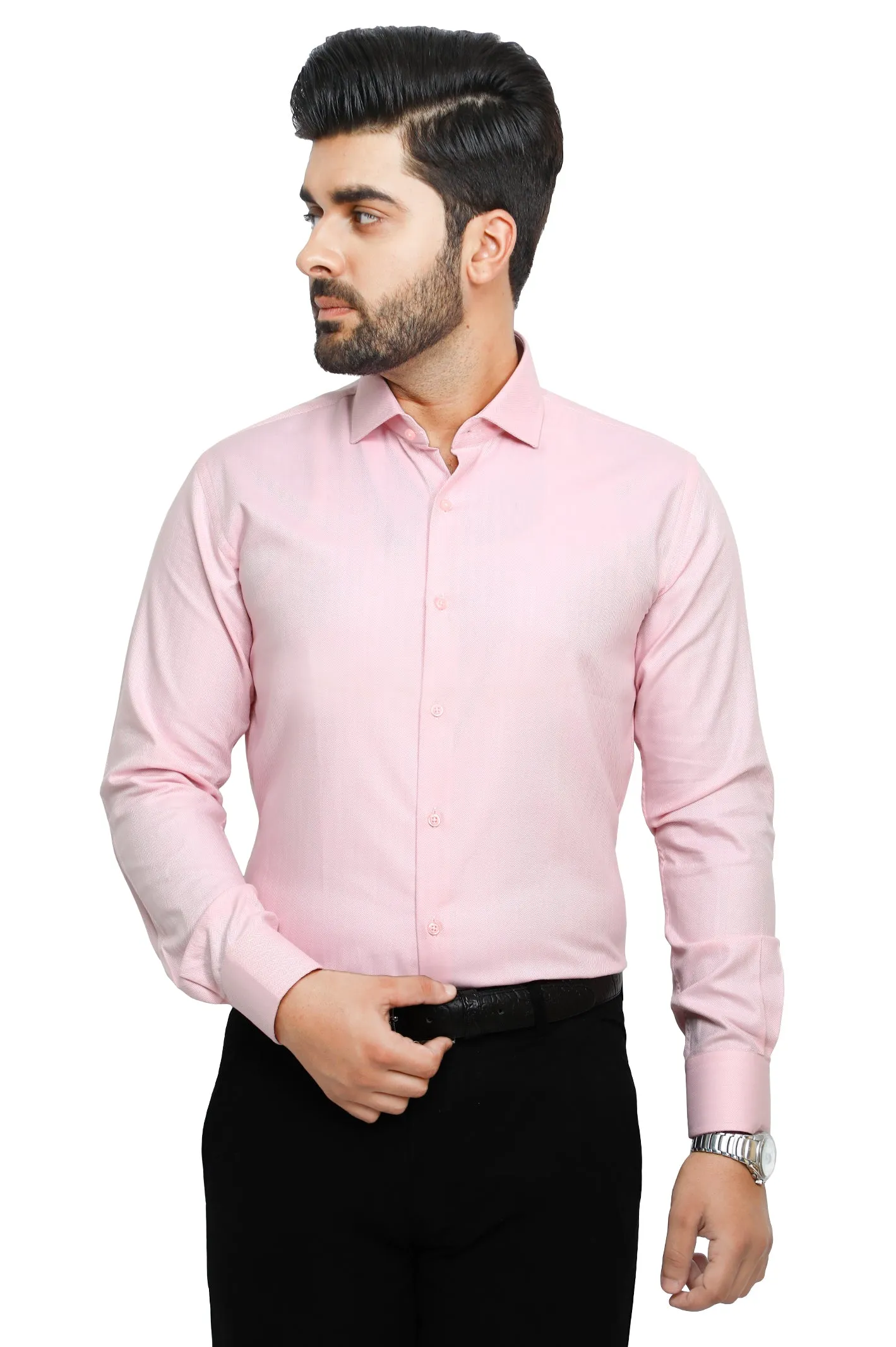 Formal Man Shirt in Pink SKU: AB19371-PINK