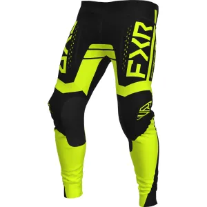 FXR Contender MX Offroad Pants Black/HiVis Yellow