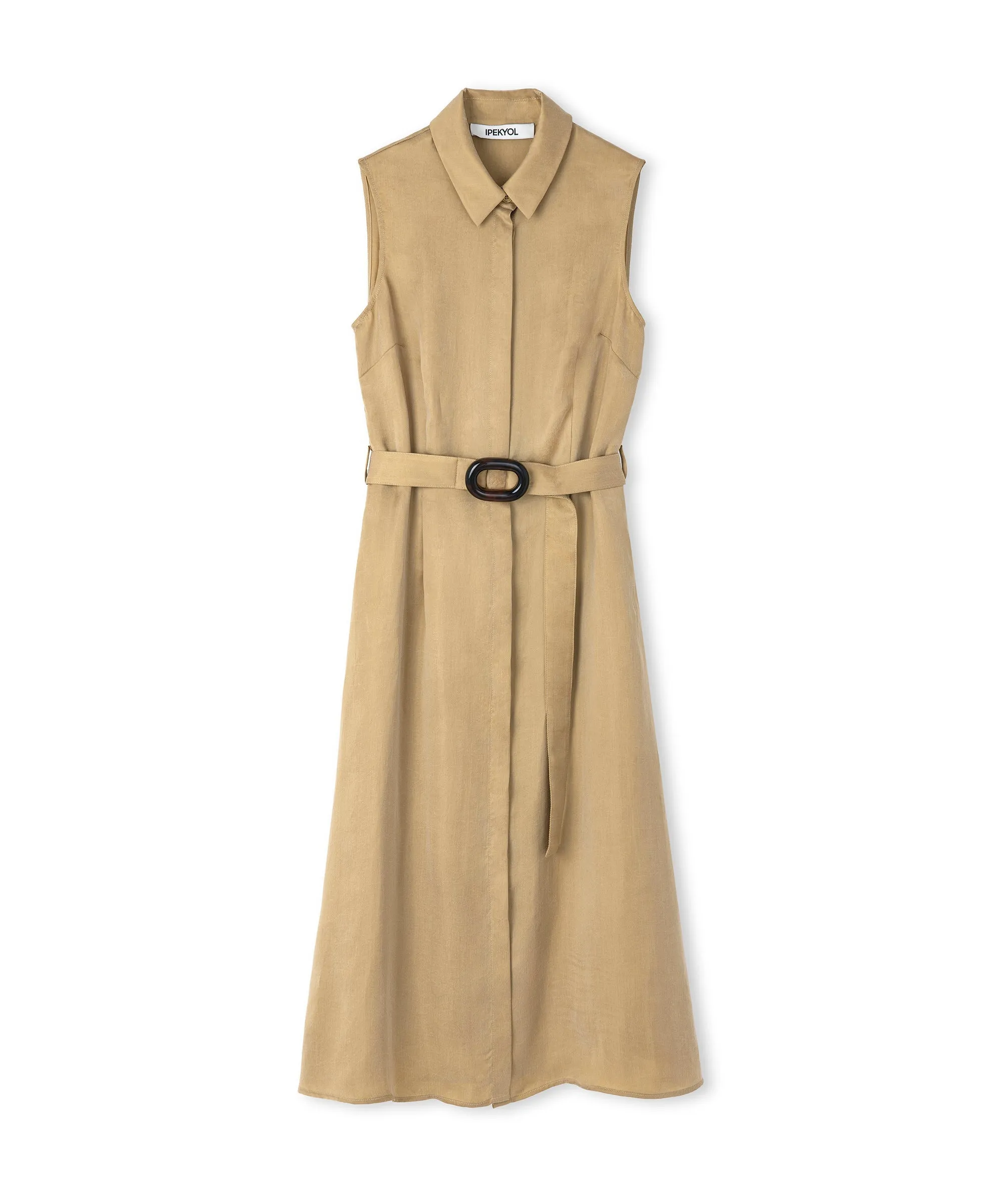 Ipekyol Belted Shirt Dress Natural