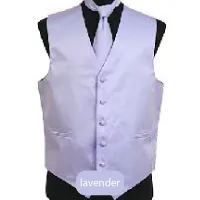 Lavender Mens Solid Vest