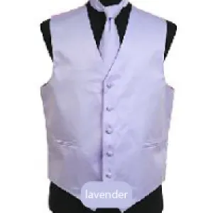 Lavender Mens Solid Vest