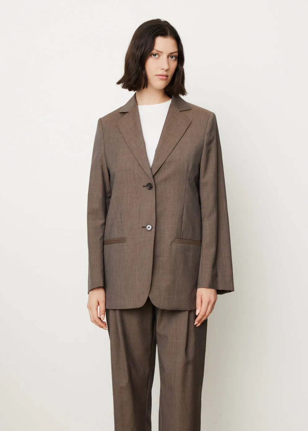 Longline Wool Blazer