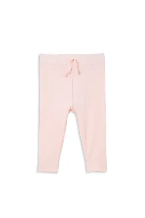 MILKY - Powder Pink Rib Baby Pant