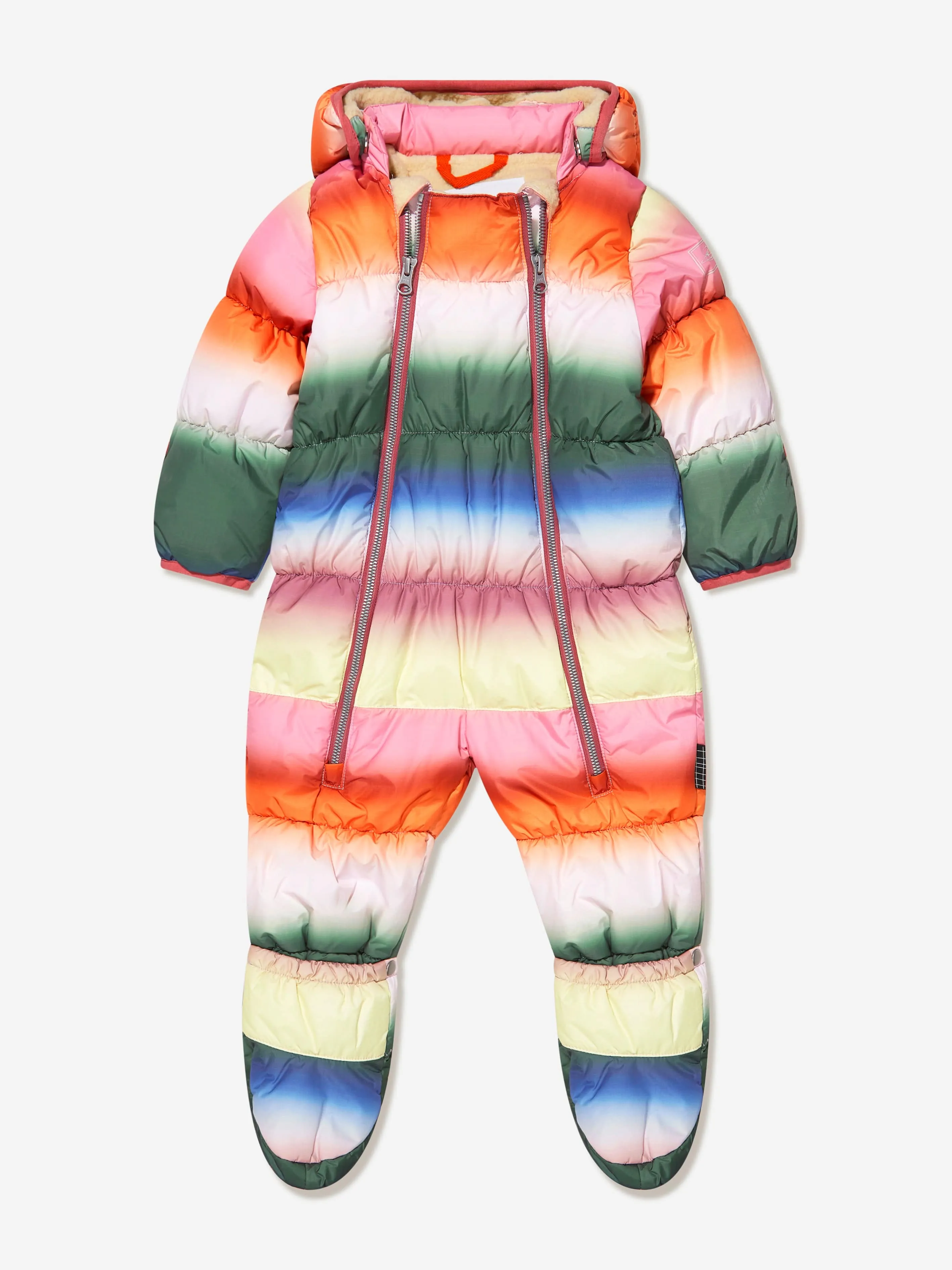 Molo Baby Rainbow Striped Snowsuit