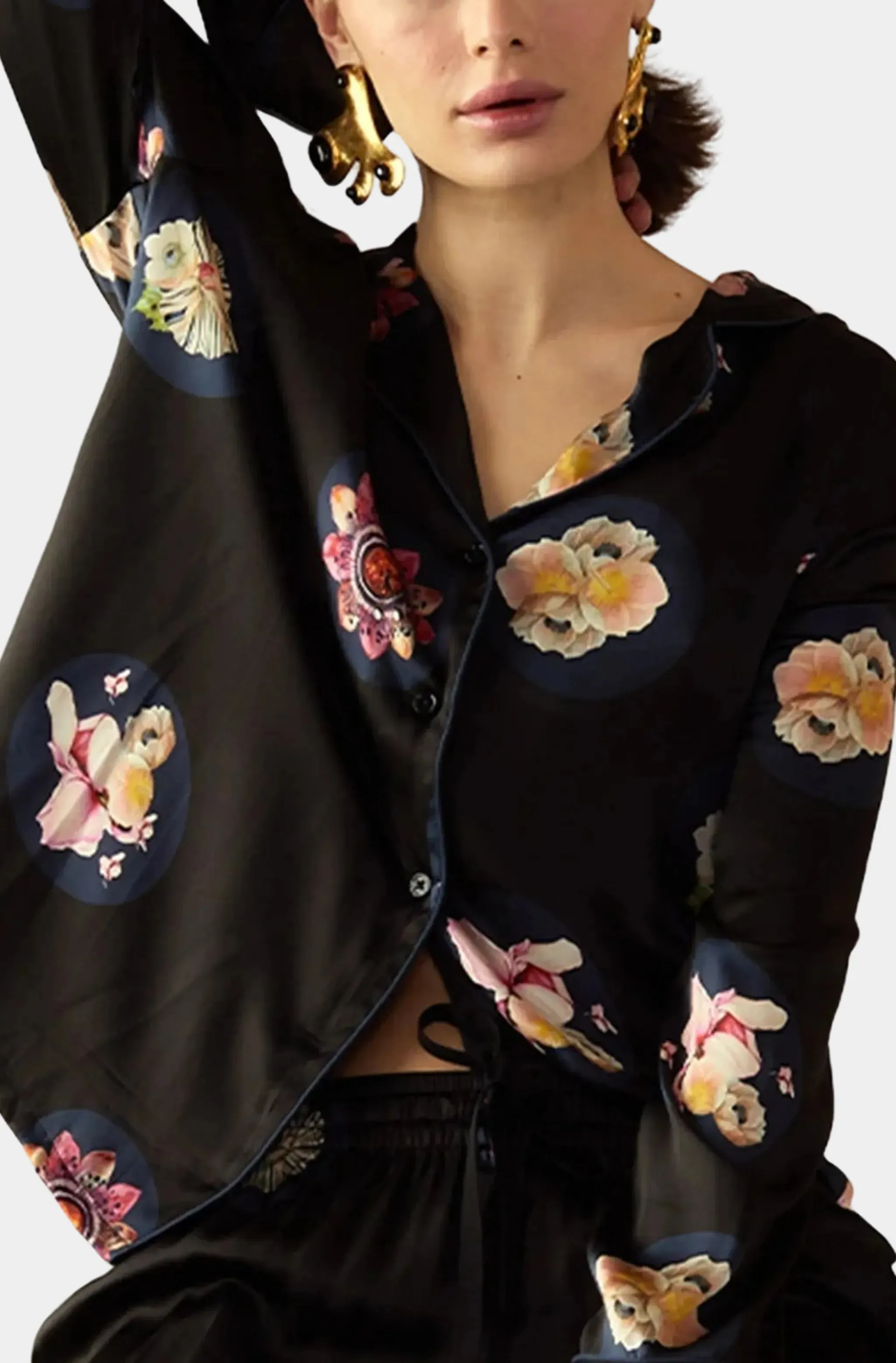 Moonlit Petal Blouse