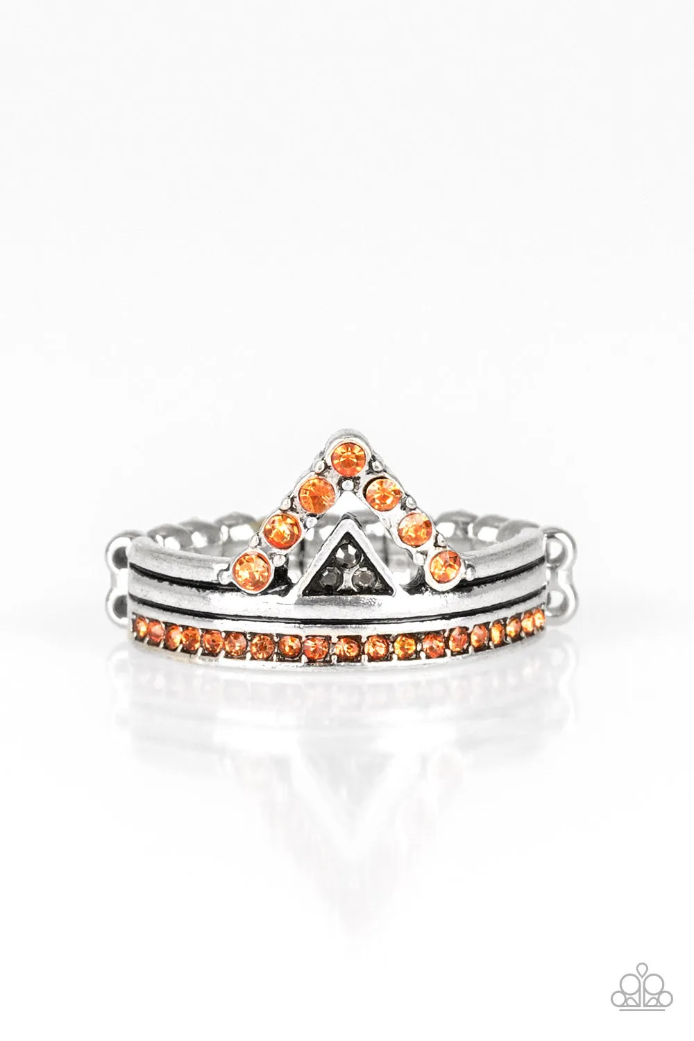 Open Door Jewelry - Base Over Apex - Orange Ring - Paparazzi Accessories