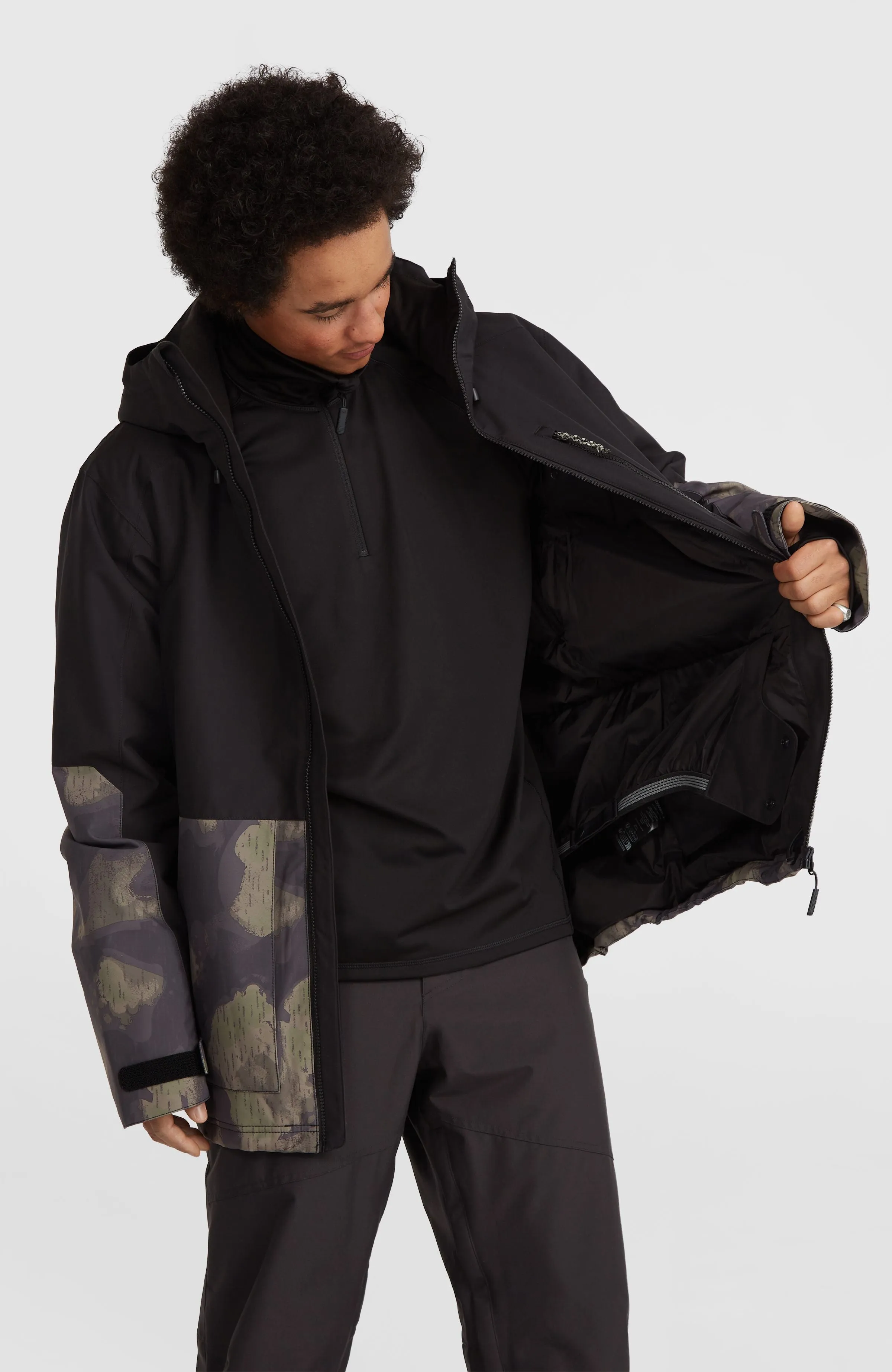 O'Riginals Block Snow Jacket | Black Night Camo