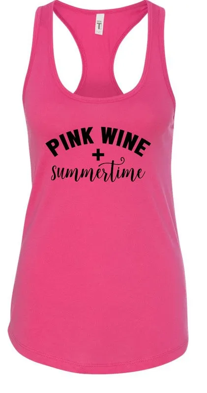 Pink Wine and Summertime Graphic Tank *Online Only*