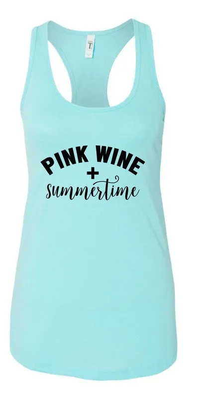 Pink Wine and Summertime Graphic Tank *Online Only*