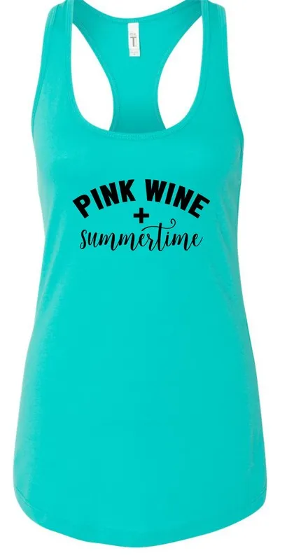 Pink Wine and Summertime Graphic Tank *Online Only*