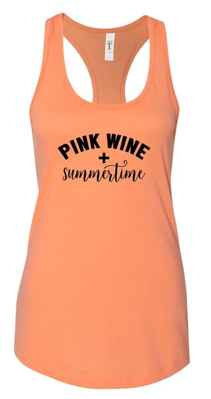 Pink Wine and Summertime Graphic Tank *Online Only*