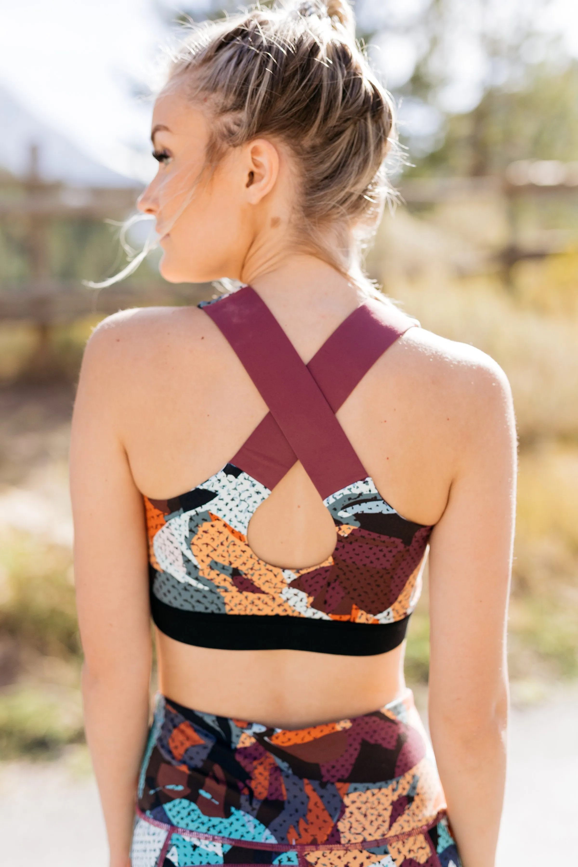 Playful Pop Art Athletic Bra