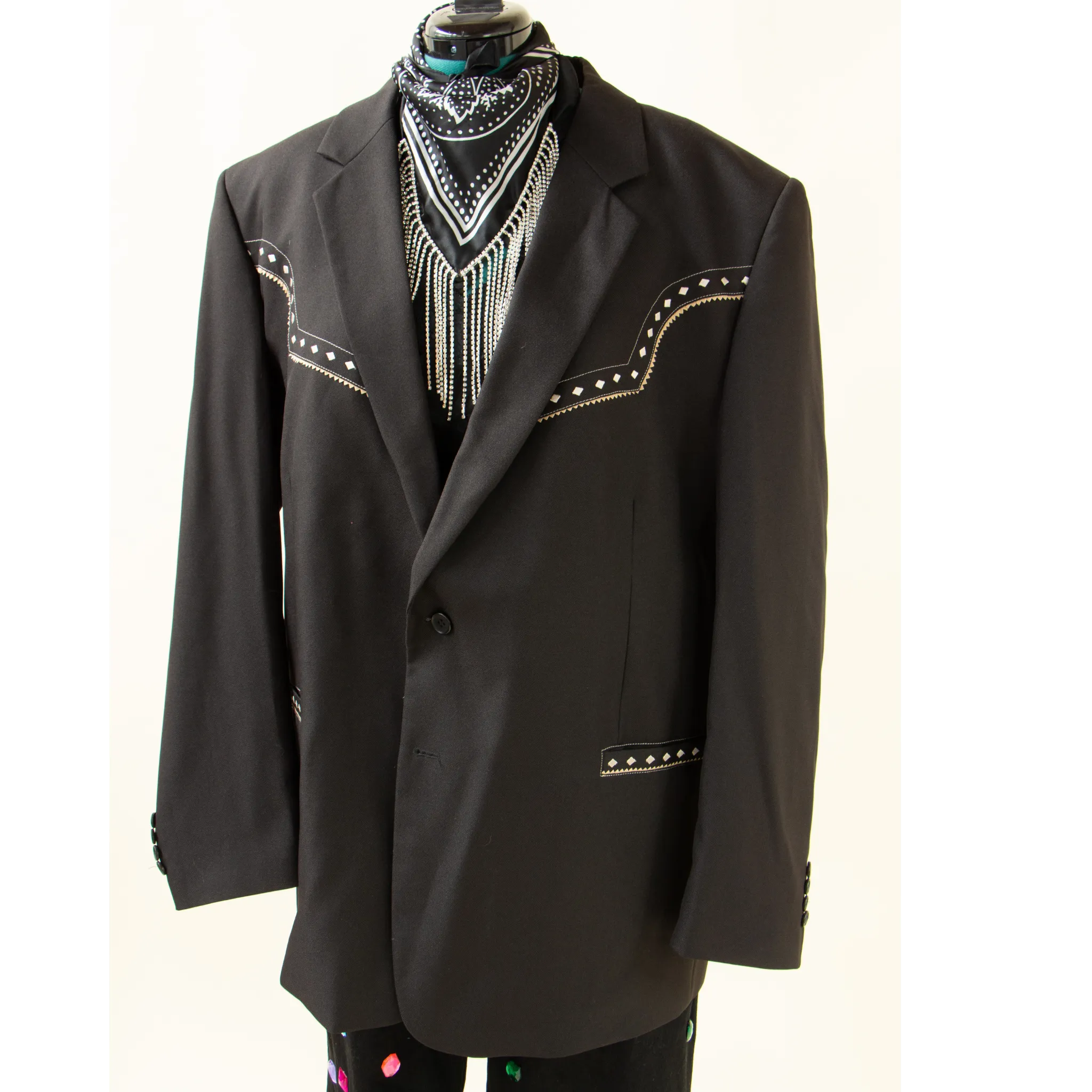 Plus Size Western Black Blazer