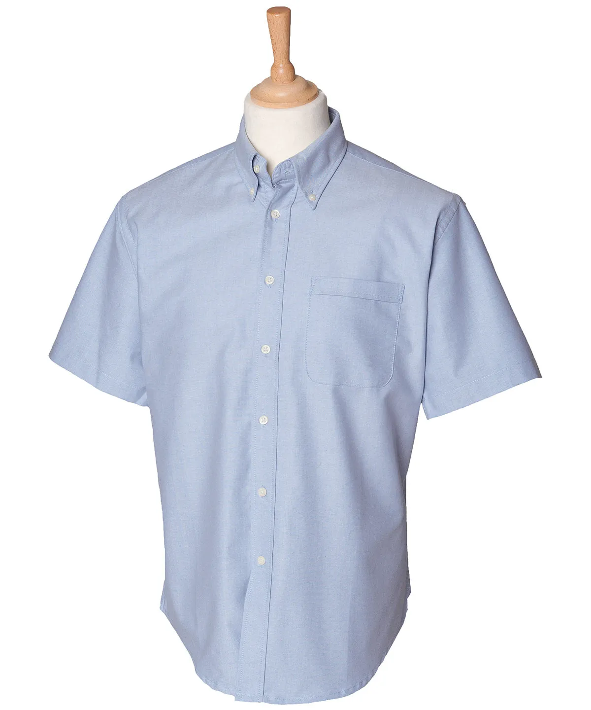 Short sleeve classic Oxford shirt | Blue