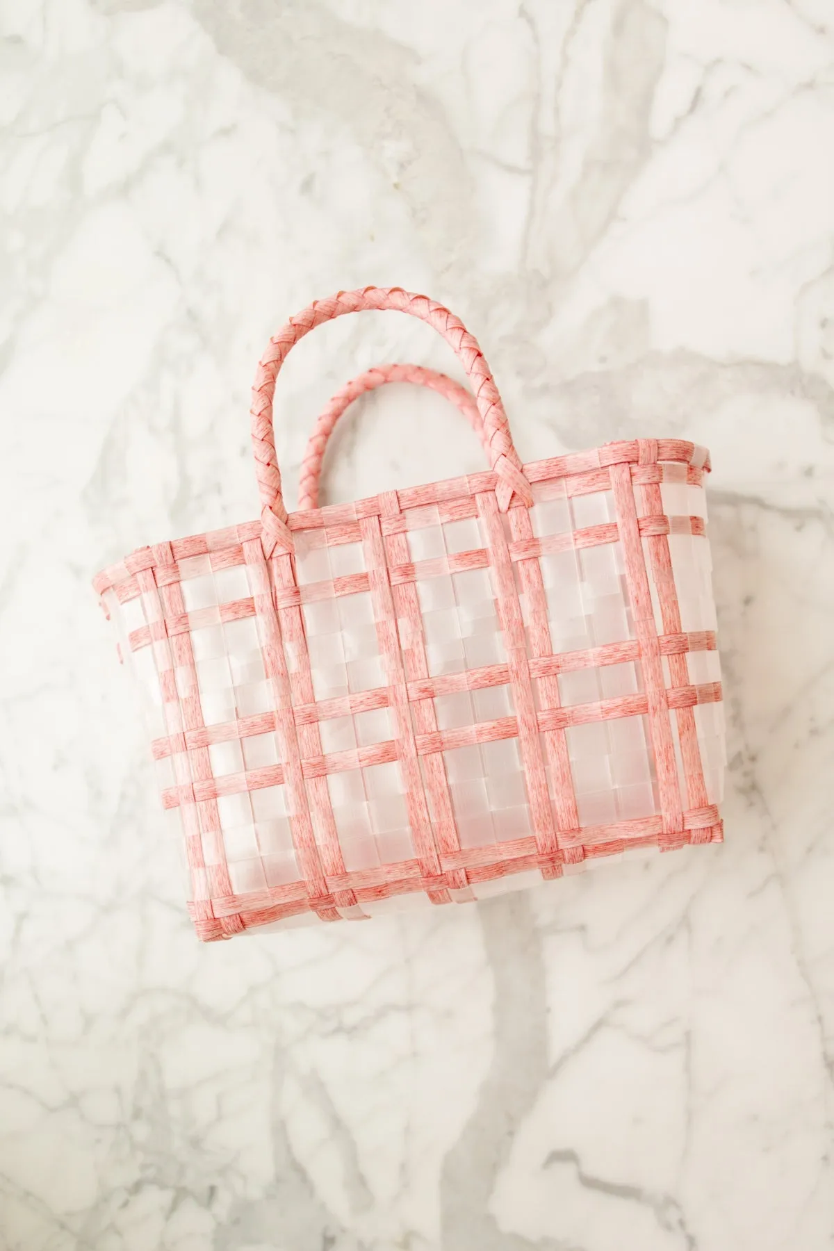 Sunny Days Woven Tote in Pink