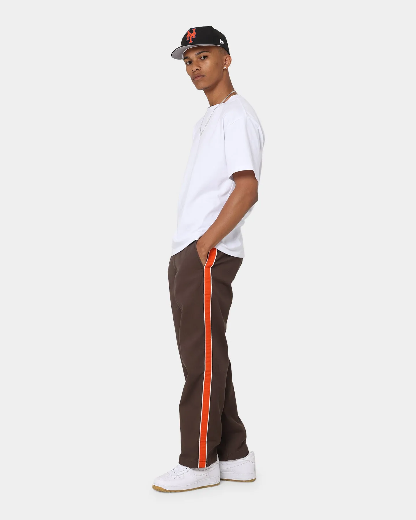 Supreme X Dickies Stripe 874 Pants Brown