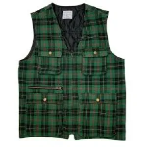 Urban Outfitters Size XL Green Plaid Vests