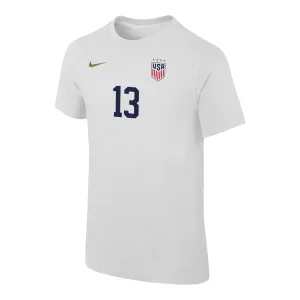 Youth Nike USWNT Classic Morgan White Tee